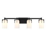 Bathroom Fixtures Four Lights by Savoy House ( 51 | 8-4128-4-BK Caldwell ) 