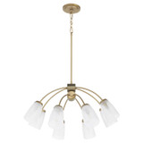 Mid. Chandeliers Glass Down by Quorum ( 19 | 6077-8-80 Arpeggio ) 
