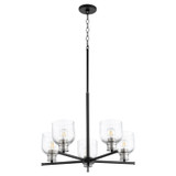 Mid. Chandeliers Glass Up by Quorum ( 19 | 610-5-6965 Monarch ) 