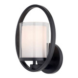 Sconces Single Glass by Vaxcel ( 63 | W0466 Princeton ) 