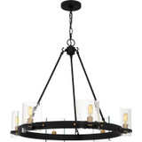 Mid. Chandeliers Glass Up by Quoizel ( 10 | GLC5028MBK Gloucester ) 