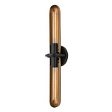 Sconces Linear/Tubular by Troy Lighting ( 67 | B8626-PBR/SBK Tuscon ) 