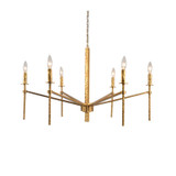 Mid. Chandeliers Candle by Terracotta Designs ( 374 | H20103-6GD Aurore ) 