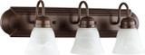 Bathroom Fixtures Three Lights by Quorum ( 19 | 5094-3-186 5094 Vanities ) 