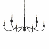 Large Chandeliers Candle by Terracotta Designs ( 374 | H20105-6BK Sabine ) 
