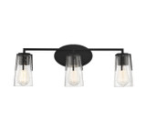 Bathroom Fixtures Three Lights by Savoy House ( 51 | 8-7045-3-BK Sacremento ) 