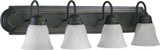 Bathroom Fixtures Four Lights by Quorum ( 19 | 5094-4-195 5094 Vanities ) 