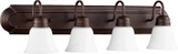 Bathroom Fixtures Four Lights by Quorum ( 19 | 5094-4-86 5094 Vanities ) 