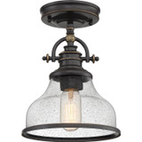 Semi-Flush Mts. Glass Down by Quoizel ( 10 | GRTS1708PN Grant ) 