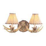 Sconces Double Candle by Vaxcel ( 63 | WL33042NS Lodge ) 