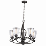 Mid. Chandeliers Glass Up by Vaxcel ( 63 | H0185 Cinta ) 