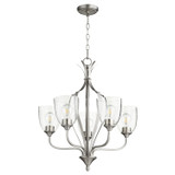 Mid. Chandeliers Glass Up by Quorum ( 19 | 6127-5-265 Jardin ) 