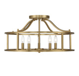 Semi-Flush Mts. Cage by Savoy House ( 51 | 6-1679-5-322 Stockton ) 