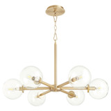 Mid. Chandeliers Geometric/Linear by Quorum ( 19 | 6132-6-80 Rovi ) 