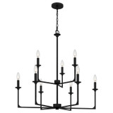 Mid. Chandeliers Candle by Quoizel ( 10 | PRC5232MBK Prescott ) 