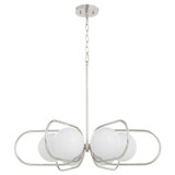 Mid. Chandeliers Glass Down by Quorum ( 19 | 6137-6-62 Belmont ) 