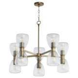 Mid. Chandeliers Glass Up by Quorum ( 19 | 615-10-81 Relo ) 