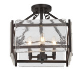 Semi-Flush Mts. Cage by Savoy House ( 51 | 6-3042-4-13 Glenwood ) 