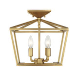 Semi-Flush Mts. Cage by Savoy House ( 51 | 6-328-4-322 Townsend ) 