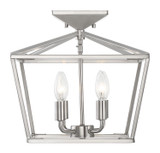 Semi-Flush Mts. Cage by Savoy House ( 51 | 6-328-4-SN Townsend ) 