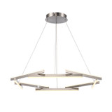 Mid. Chandeliers Ring/Halo by Trans Globe Imports ( 110 | MDN-1566 BN Celestia ) 