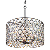 Mid. Chandeliers Drum Shade by Varaluz ( 137 | 345P06CBHG Windsor ) 