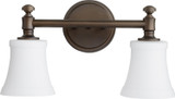 Bathroom Fixtures Two Lights by Quorum ( 19 | 5122-2-186 Rossington ) 
