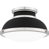Flush Mounts Glass Down by Quoizel ( 10 | QFL6184MBK Quoizel Flush Mount ) 