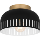 Flush Mounts Metal Shade by Quoizel ( 10 | QFL6208MBK Quoizel Flush Mount ) 