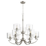 Mid. Chandeliers Glass Up by Quorum ( 19 | 6202-9-65 Dakota ) 