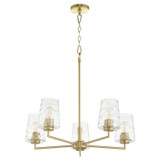 Mid. Chandeliers Glass Up by Quorum ( 19 | 6204-5-80 Goodwin ) 
