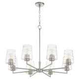 Mid. Chandeliers Glass Up by Quorum ( 19 | 6204-8-65 Goodwin ) 