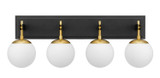 Bathroom Fixtures Four Lights by Varaluz ( 137 | 352B04BLSB Allie ) 