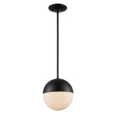 Mini Pendants Glass Down by Trans Globe Imports ( 110 | PND-2073 BK ) 