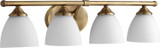Bathroom Fixtures Four Lights by Quorum ( 19 | 5150-4-80 Brooks ) 
