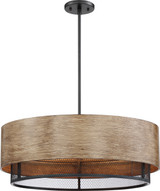 Pendants Drum Shade by Nuvo Lighting ( 72 | 60-6980 Barrique ) 