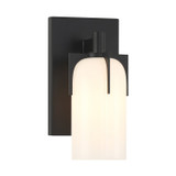 Sconces Single Glass by Savoy House ( 51 | 9-4128-1-BK Caldwell ) 