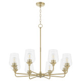 Mid. Chandeliers Glass Up by Quorum ( 19 | 6313-8-80 Raymond ) 