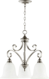 Mid. Chandeliers Glass Down by Quorum ( 19 | 6354-3-64 Bryant ) 