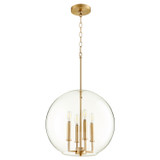 Pendants Glass Down by Quorum ( 19 | 873-4-80 873 Globe Pendants ) 