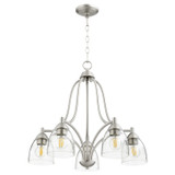 Mid. Chandeliers Glass Down by Quorum ( 19 | 6369-5-265 Barkley ) 