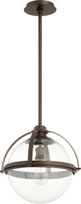Pendants Glass Down by Quorum ( 19 | 88-15-86 Meridian Globe Pendants ) 