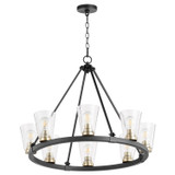 Mid. Chandeliers Glass Up by Quorum ( 19 | 63-8-6980 Paxton ) 