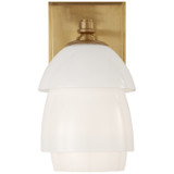 Sconces Single Glass by Visual Comfort Signature ( 268 | TOB 2111HAB-WG Whitman ) 