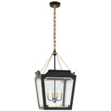 Foyer/Hall Lanterns Glass w/Frame by Visual Comfort Signature ( 268 | JN 5020MBK/G-CG Caddo ) 