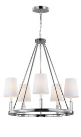 Mid. Chandeliers Candle by Visual Comfort Studio ( 454 | F2922/5PN Lismore ) 