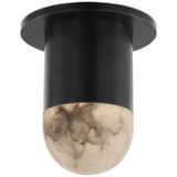 Flush Mounts Glass Down by Visual Comfort Signature ( 268 | KW 4018BZ-ALB Melange ) 