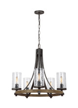 Mid. Chandeliers Candle by Visual Comfort Studio ( 454 | F3133/5DWK/SGM Angelo ) 