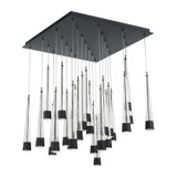 Mid. Chandeliers Multi-Port/Cascade by W.A.C. Lighting ( 34 | PD-59425S-BK Quill ) 