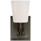 Sconces Single Glass by Visual Comfort Signature ( 268 | TOB 2152BZ-WG Bryant Bath ) 